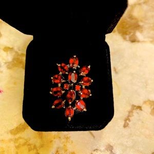 NATURAL RED MOZAMBIQUE GARNET GEMSTONE RING‼️❤️